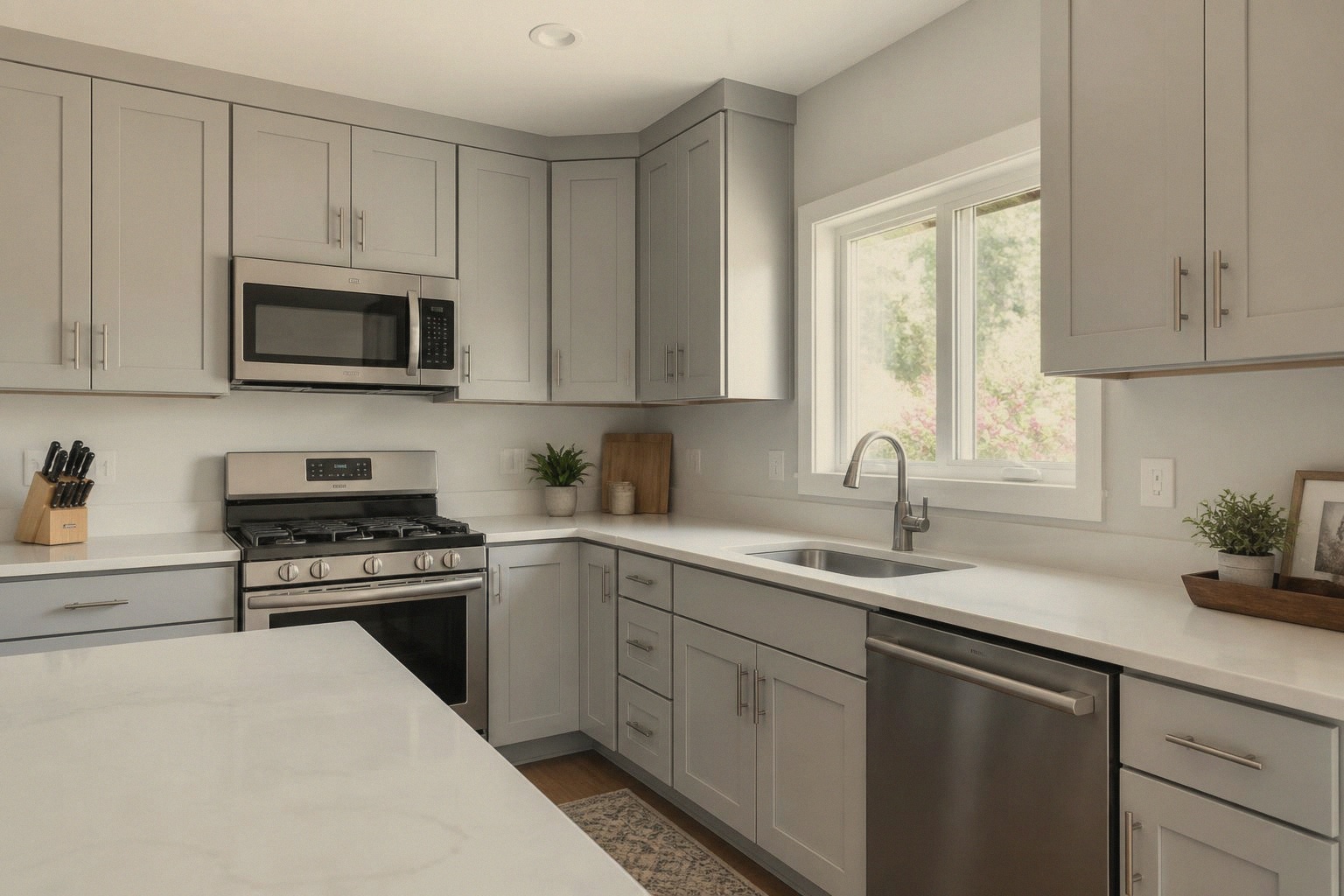 Kitchen Cabinet Painting before